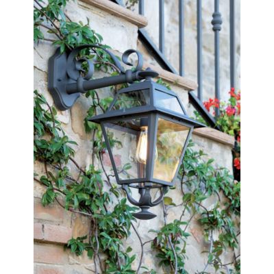 ELEGANCE APPLIQUE LANTERNA PER ESTERNO IN ALLUMINIO ANTRACITE E DIFFUSORI IN VETRO Sovil - Cristalensi Shop Online