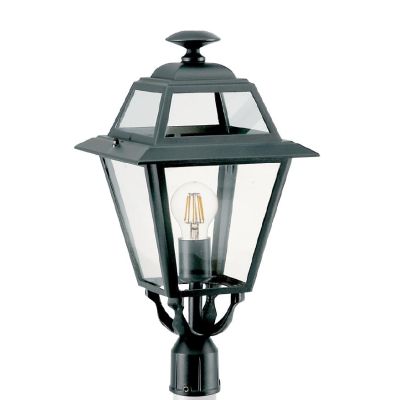 ELEGANCE TESTA PALO DIAMETRO 6 CM IN ALLUMINIO ANTRACITE E DIFFUSORI IN VETRO Sovil - Cristalensi Shop Online