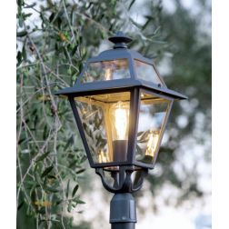 ELEGANCE TESTA PALO DIAMETRO 6 CM IN ALLUMINIO ANTRACITE E DIFFUSORI IN VETRO Sovil - Cristalensi Shop Online