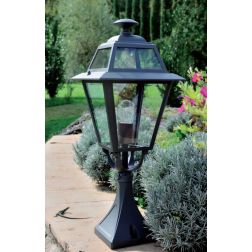 ELEGANCE PALO PER ESTERNO H60 IN ALLUMINIO ANTRACITE E DIFFUSORI IN VETRO Sovil - Cristalensi Shop Online