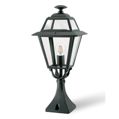 ELEGANCE PALO PER ESTERNO H60 IN ALLUMINIO ANTRACITE E DIFFUSORI IN VETRO Sovil - Cristalensi Shop Online