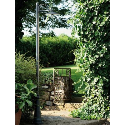 ANTIQUE LAMPIONE PER ESTERNO ALTO 234 CM IN ALLUMINIO VERNICIATO ANTRACITE Sovil - Cristalensi Shop Online