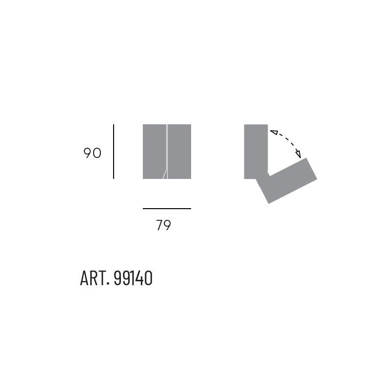 QUADRO APPLIQUE SPOT ORIENTABILE IP54 LED 7W LUCE 4000K BIANCO O ANTRACITE SOVIL Sovil - Cristalensi Shop Online