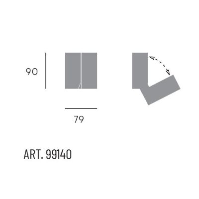 QUADRO APPLIQUE SPOT ORIENTABILE IP54 LED 7W LUCE 4000K BIANCO O ANTRACITE SOVIL Sovil - Cristalensi Shop Online