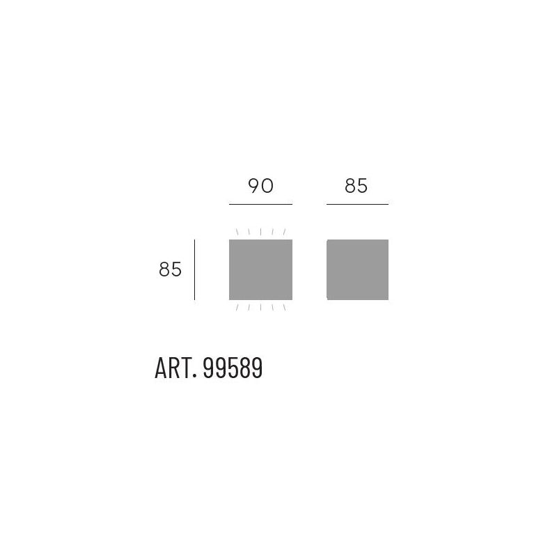 BOX PICCOLA APPLIQUE DA ESTERNO IP65 BIANCA MARRONE O ANTRACITE LED 11W LUCE 3000K O 4000K Sovil - Cristalensi Shop Online