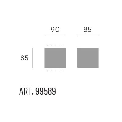 BOX PICCOLA APPLIQUE DA ESTERNO IP65 BIANCA MARRONE O ANTRACITE LED 11W LUCE 3000K O 4000K Sovil - Cristalensi Shop Online