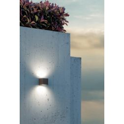 BOX PICCOLA APPLIQUE DA ESTERNO IP65 BIANCA MARRONE O ANTRACITE LED 11W LUCE 3000K O 4000K Sovil - Cristalensi Shop Online