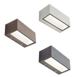 BOX APPLIQUE DA ESTERNO IP65 BIANCA MARRONE O ANTRACITE LED 12W LUCE 3000K O 4000K Sovil - Cristalensi Shop Online