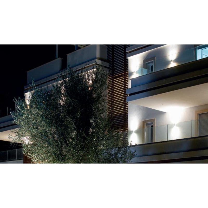 BOX APPLIQUE DA ESTERNO IP65 BIANCA MARRONE O ANTRACITE LED 12W LUCE 3000K O 4000K Sovil - Cristalensi Shop Online