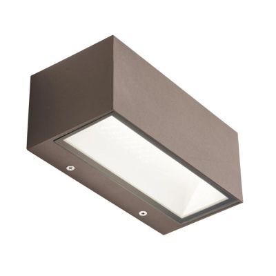 BOX APPLIQUE DA ESTERNO MODERNA IP65 BIANCA MARRONE O ANTRACITE LED 12W LUCE 3000K O 4000K Sovil - Cristalensi Shop Online