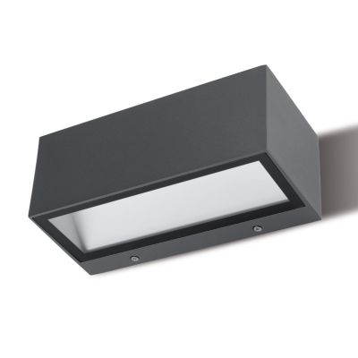 BOX APPLIQUE DA ESTERNO IP65 BIANCA MARRONE O ANTRACITE LED 20W LUCE 3000K O 4000K Sovil - Cristalensi Shop Online