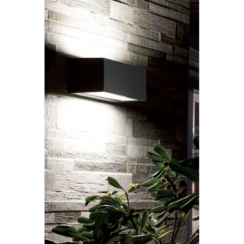 BOX APPLIQUE DA ESTERNO IP65 BIANCA MARRONE O ANTRACITE LED 20W LUCE 3000K O 4000K Sovil - Cristalensi Shop Online