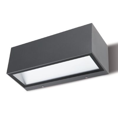 BOX APPLIQUE DA ESTERNO IP65 BIANCA MARRONE O ANTRACITE LED 40W LUCE 3000K O 4000K Sovil - Cristalensi Shop Online