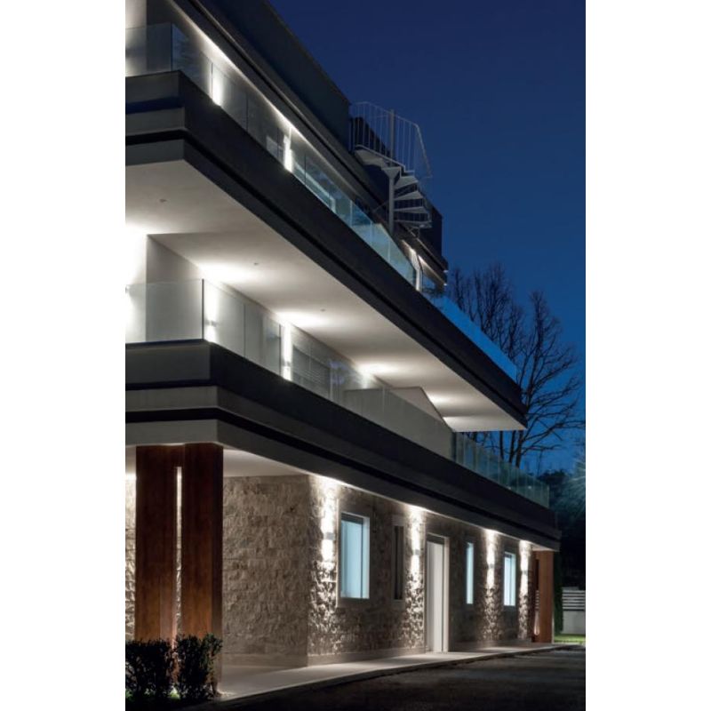 BOX APPLIQUE DA ESTERNO IP65 BIANCA MARRONE O ANTRACITE LED 40W LUCE 3000K O 4000K Sovil - Cristalensi Shop Online