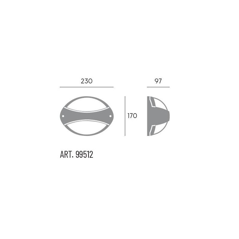 COCOON APPLIQUE DA ESTERNO LED 7W LUCE 3000K-4000K IP65 BIANCA O ANTRACITE MODERNA DI SOVIL Sovil - Cristalensi Shop Online