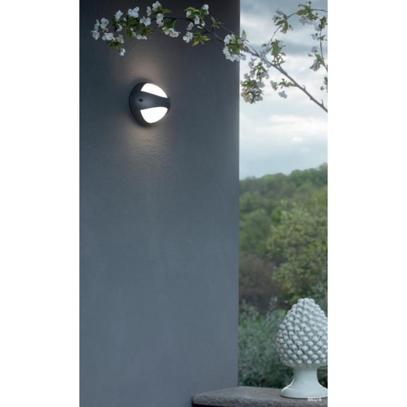 COCOON APPLIQUE DA ESTERNO LED 7W LUCE 3000K-4000K IP65 BIANCA O ANTRACITE MODERNA DI SOVIL Sovil - Cristalensi Shop Online