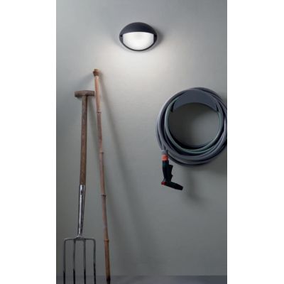 COCONUT APPLIQUE DA ESTERNO CON PALPEBRA LED 7W LUCE 3000K-4000K IP65 BIANCA O ANTRACITE MODERNA DI SOVIL Sovil - Cristalensi Sh