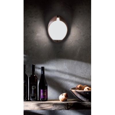 COCOUP APPLIQUE DA ESTERNO CON LED 7W LUCE 3000K-4000K IP65 BIANCA O CORTEN MODERNA DI SOVIL Sovil - Cristalensi Shop Online