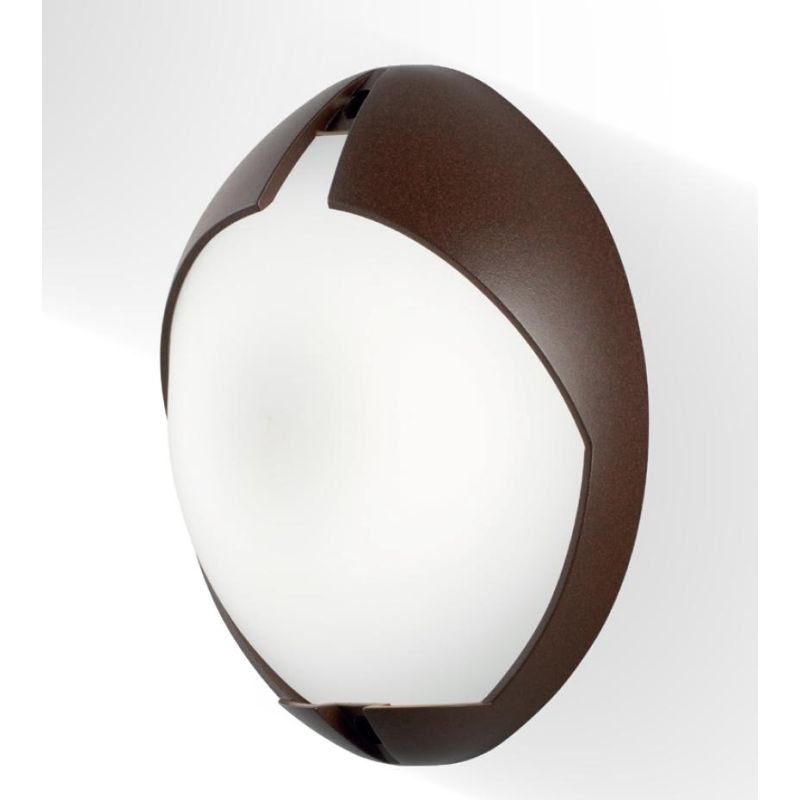 COCOUP APPLIQUE DA ESTERNO CON LED 7W LUCE 3000K-4000K IP65 BIANCA O CORTEN MODERNA DI SOVIL Sovil - Cristalensi Shop Online