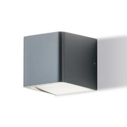 RIVER APPLIQUE DA ESTERNO IP65 IN ALLUMINIO ANTRACITE LED 13W LUCE 3000K-4000K MODERNA Sovil - Cristalensi Shop Online