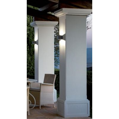 RIVER APPLIQUE DA ESTERNO IP65 IN ALLUMINIO ANTRACITE LED 13W LUCE 3000K-4000K MODERNA Sovil - Cristalensi Shop Online