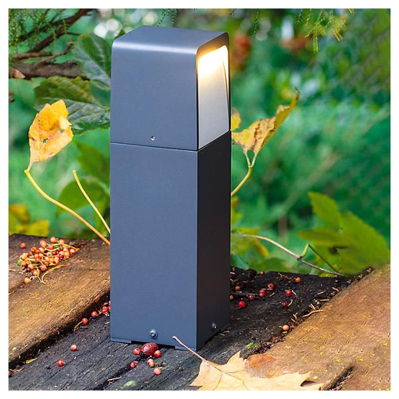 RIVER PALETTO DA GIARDINO IP65 IN 2 MISURE COLORE ANTRACITE LED 13W LUCE 3000K-4000K MODERNO Sovil - Cristalensi Shop Online