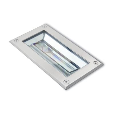 BASCU SEGNAPASSO RETTANGOLARE CON LUCE ORIENTABILE IN ACCIAIO INOX IP67 LED 7W LUCE 3000K-4000K MODERNO Sovil - Cristalensi Shop