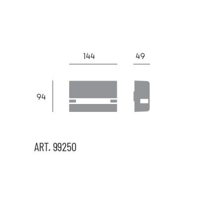 VENTANA APPLIQUE DECORATIVA PER FACCIATE E FINESTRE IP65 ALLUMINIO ANTRACITE LED 6W LUCE 3000K-4000K Sovil - Cristalensi Shop On