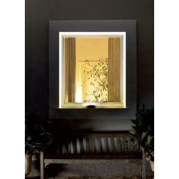 VENTANA APPLIQUE DECORATIVA PER FACCIATE E FINESTRE IP65 ALLUMINIO ANTRACITE LED 6W LUCE 3000K-4000K Sovil - Cristalensi Shop On