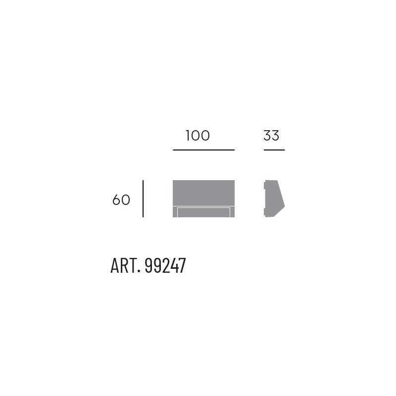 WAY APPLIQUE SEGNAPASSO IP65 IN 3 MISURE LED INTEGRATO LUCE 4000K IN ALLUMINIO 2 COLORI DI SOVIL Sovil - Cristalensi Shop Online
