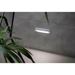 RAMBLA SEGNAPASSO RETTANGOLARE IP65 IN 2 MISURE LED INTEGRATO LUCE 3000k-4000K IN ALLUMINIO 2 COLORI Sovil - Cristalensi Shop On