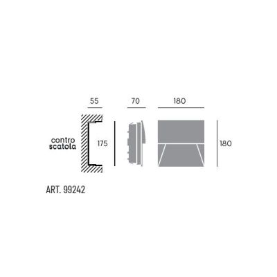 RAMBLA SEGNAPASSO QUADRATO IP65 LED 8W LUCE 3000k-4000K IN ALLUMINIO ANTRACITE O BIANCO Sovil - Cristalensi Shop Online