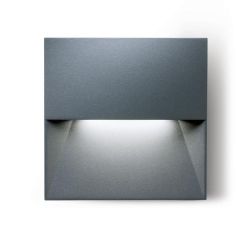 RAMBLA SEGNAPASSO QUADRATO IP65 LED 8W LUCE 3000k-4000K IN ALLUMINIO ANTRACITE O BIANCO Sovil - Cristalensi Shop Online 2