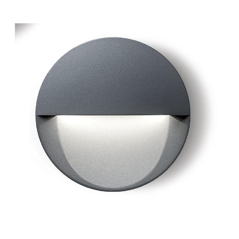 RAMBLA SEGNAPASSO ROTONDO IP65 LED 8W LUCE 3000k-4000K IN ALLUMINIO ANTRACITE O BIANCO Sovil - Cristalensi Shop Online