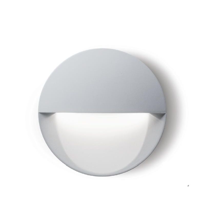 RAMBLA SEGNAPASSO ROTONDO IP65 LED 8W LUCE 3000k-4000K IN ALLUMINIO ANTRACITE O BIANCO Sovil - Cristalensi Shop Online