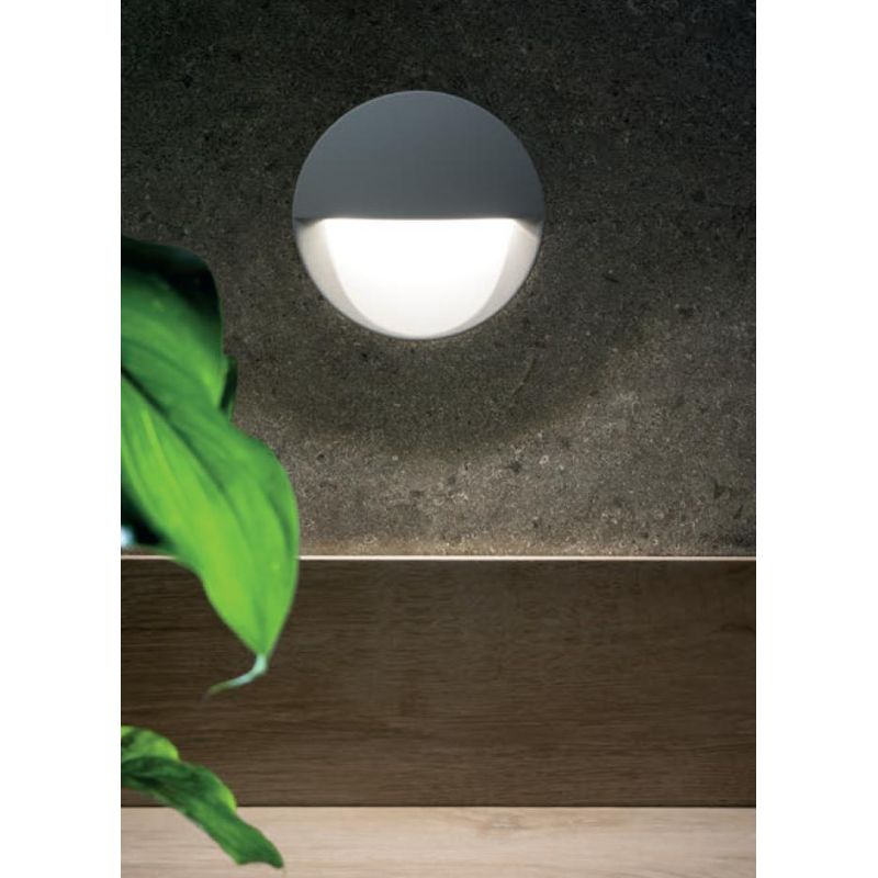 RAMBLA SEGNAPASSO ROTONDO IP65 LED 8W LUCE 3000k-4000K IN ALLUMINIO ANTRACITE O BIANCO Sovil - Cristalensi Shop Online