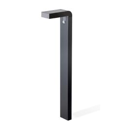 URBAN PALETTO DA GIARDINO H60 CM A BATTERIA IP44 CON PANNELLO SOLARE E SENSORE DI MOVIMENTO NERO Sovil - Cristalensi Shop Online 2