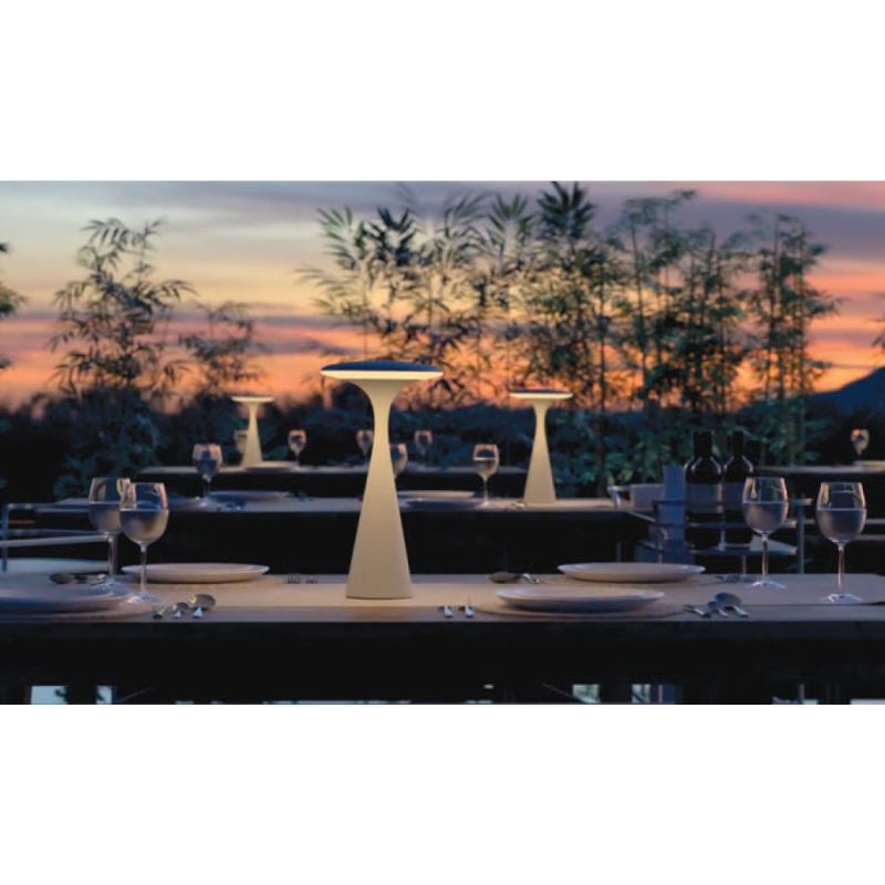 SYRIA LAMPADA DA TAVOLO 6 COLORI CON BATTERIA RICARICABILE IP54 LED 2,8W LUCE DIMMERABILE Sovil - Cristalensi Shop Online