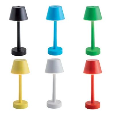 GRILLO LAMPADA DA TAVOLO 6 COLORI CON BATTERIA RICARICABILE IP44 LED 3W LUCE 3000K+ RGB Sovil - Cristalensi Shop Online