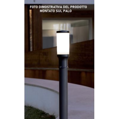 CACTUS TESTA PALO IN ALLUMINIO 7 COLORI IP65 MODERNO LAMPADINA ATTACCO E27 DI SOVIL Sovil - Cristalensi Shop Online