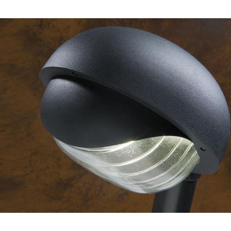 RESIDENCE TONDA TESTA PALO IP44 COLORE NERO CON LAMPADINA ATTACCO E27 DI SOVIL Sovil - Cristalensi Shop Online