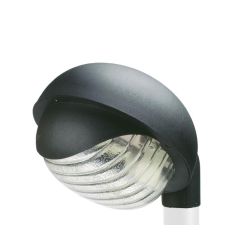 RESIDENCE TONDA TESTA PALO IP44 COLORE NERO CON LAMPADINA ATTACCO E27 DI SOVIL Sovil - Cristalensi Shop Online