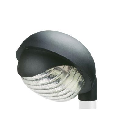 RESIDENCE TONDA TESTA PALO IP44 COLORE NERO CON LAMPADINA ATTACCO E27 DI SOVIL Sovil - Cristalensi Shop Online