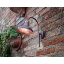 LAMPADA DA PARETE RUSTICA DA ESTERNI IP23 IN OTTONE INVECCHIATO MADE IN ITALY DELLA IMAS IMAS - Cristalensi Shop Online 2