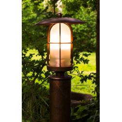 GRECALE LAMPIONE DA GIARDINO 3 MISURE IN OTTONE 3 FINITURE COLORE MADE IN ITALY LAMPADINA E27 CRISTALENSI TUSCANY - Cristalensi 2