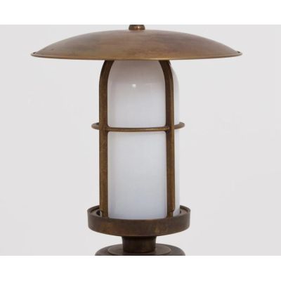 GRECALE LAMPIONE DA GIARDINO 3 MISURE IN OTTONE 3 FINITURE COLORE MADE IN ITALY LAMPADINA E27 CRISTALENSI TUSCANY - Cristalensi