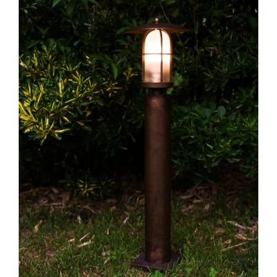 GRECALE LAMPIONE DA GIARDINO 3 MISURE IN OTTONE 3 FINITURE COLORE MADE IN ITALY LAMPADINA E27 CRISTALENSI TUSCANY - Cristalensi