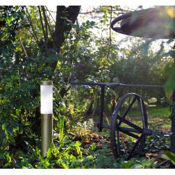 POMINO LAMPIONE DA GIARDINO IP44 3 MISURE IN OTTONE 3 FINITURE COLORE MADE IN ITALY LAMPADINA E27 CRISTALENSI TUSCANY - Cristale 2