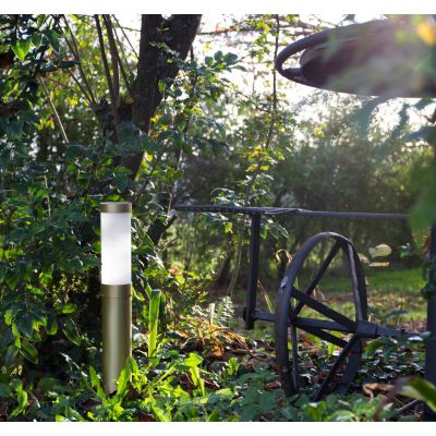 POMINO LAMPIONE DA GIARDINO IP44 3 MISURE IN OTTONE 3 FINITURE COLORE MADE IN ITALY LAMPADINA E27 CRISTALENSI TUSCANY - Cristale