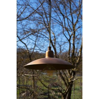 PALAGIO SOSPENSIONE DA ESTERNO IP44 4 MISURE IN OTTONE 3 FINITURE COLORE MADE IN ITALY LAMPADINA E27 CRISTALENSI TUSCANY - Crist